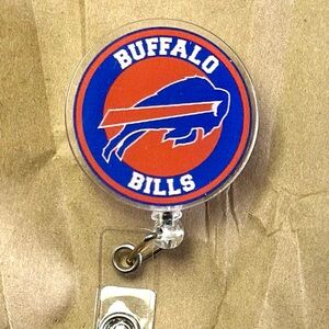 NFL Buffalo Bills Badge Reel - Blue and Red